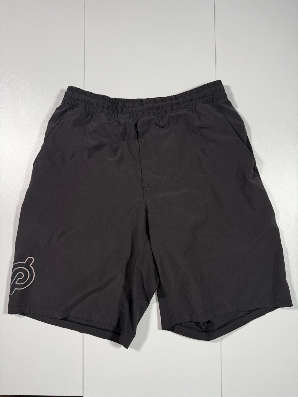 lululemon athletica Black Men's Peloton Cycling Shorts with Reflective Logo
